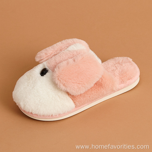 New Flat Soft Plush Fluffy Indoor Bedroom Slippers